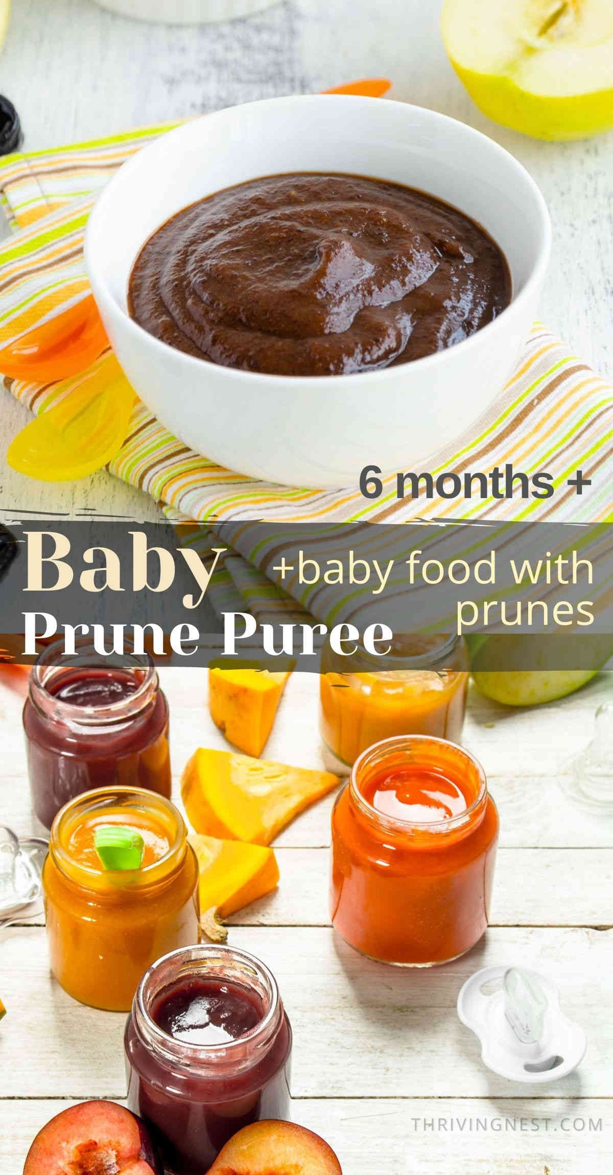 Prune Puree And Baby Food With Prunes for Babies 6 months and up.