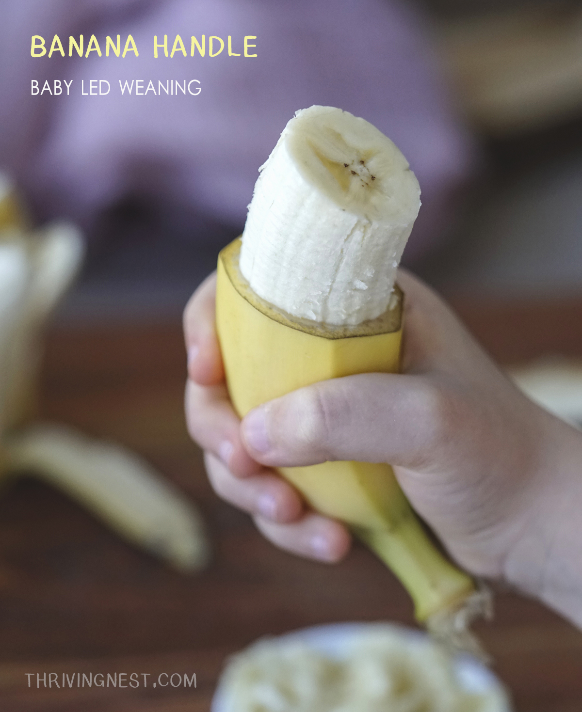 Banana handle for baby led weaning #babyledweaning