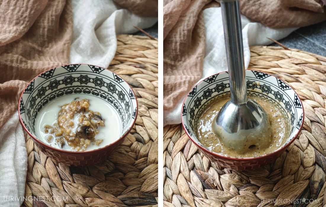 Baby oatmeal prune porridge 6 months.