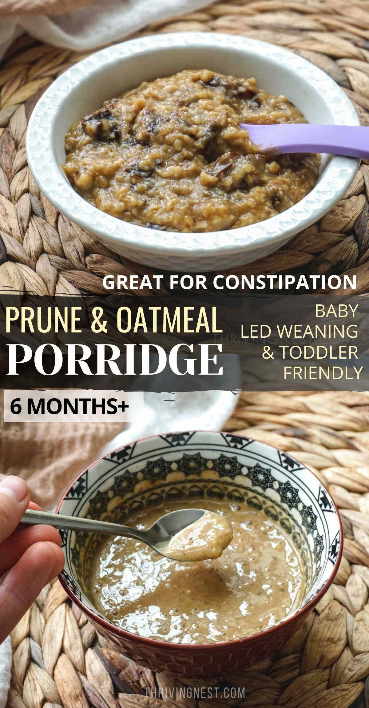 Baby oat porridge - a delicious breakfast or meal that can be served for toddlers, older kids or even babies from 6 months.