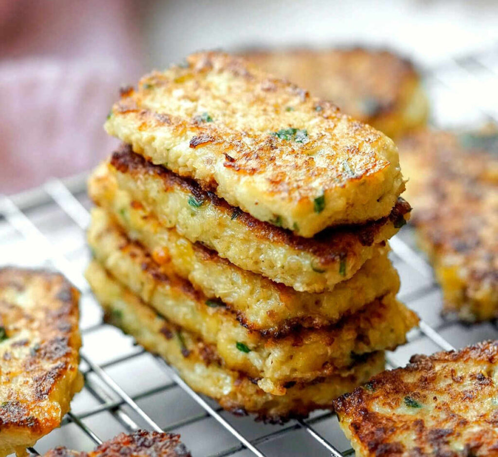 cauliflower nuggets tots bites baby finger food.