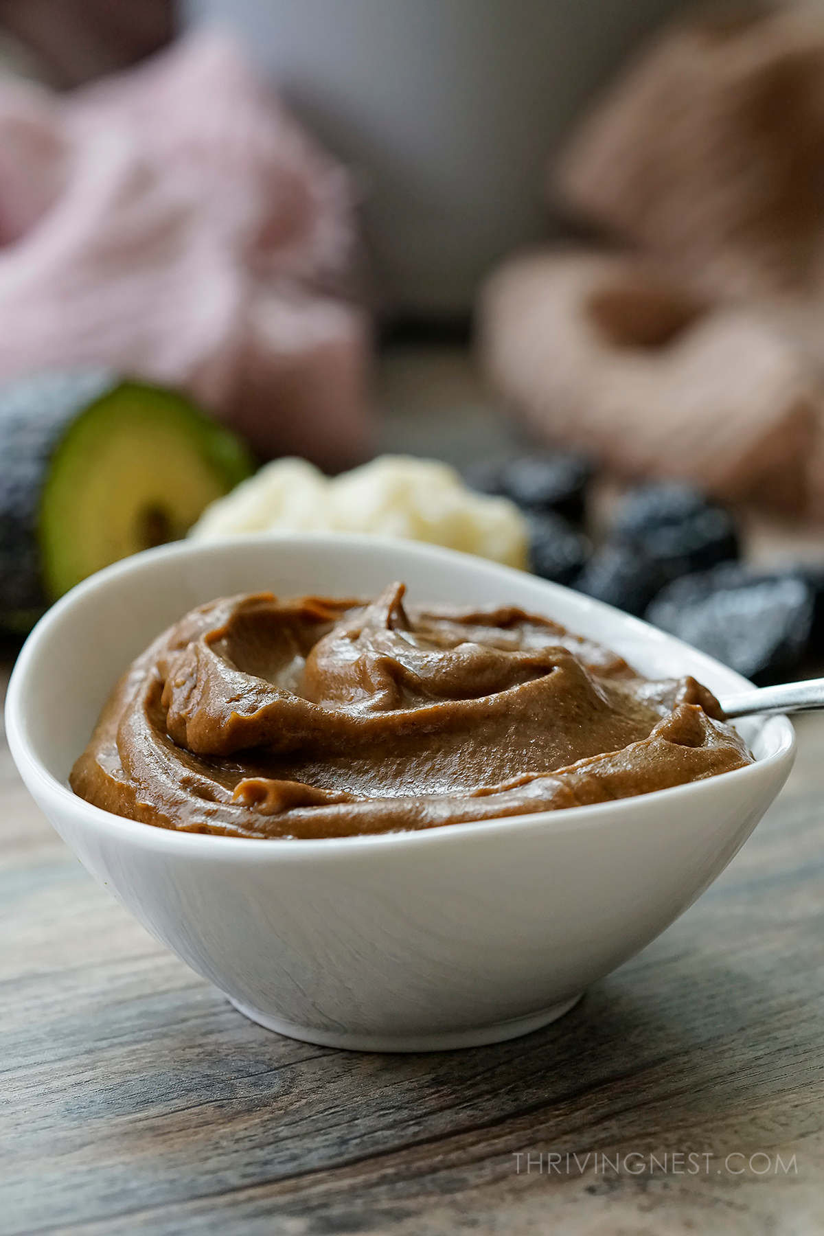 Cauliflower avocado prune puree combination as stage 2 baby food great for constipation.