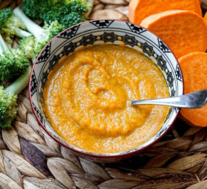 Sweet Potato Apple Broccoli Puree For Baby  Stage 2 (6 month +)