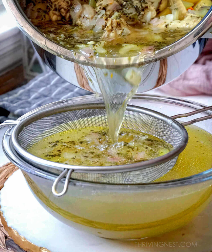 Chicken Stock Broth For Baby Kids GAPS Friendly ThrivingNest