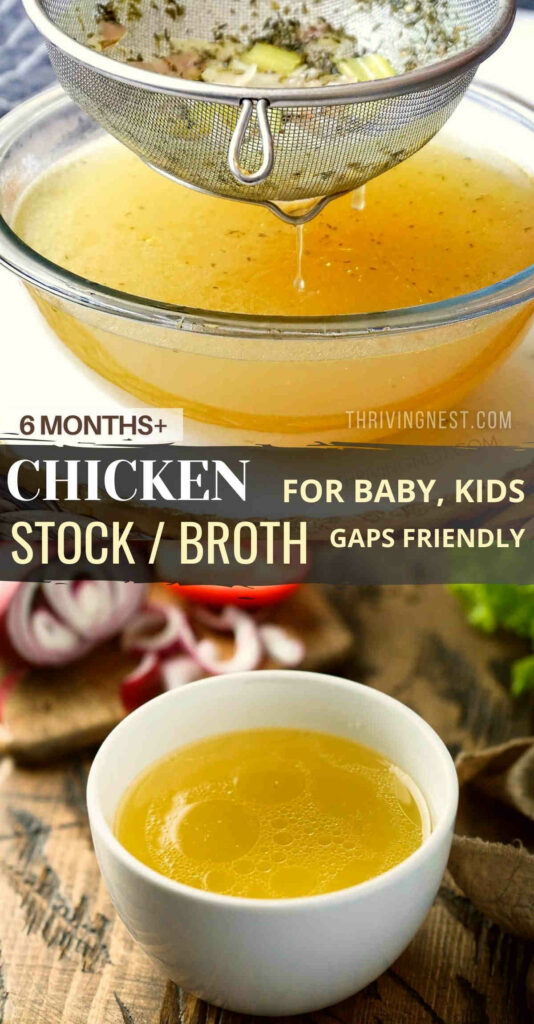 Chicken Stock Broth For Baby Kids GAPS Friendly ThrivingNest