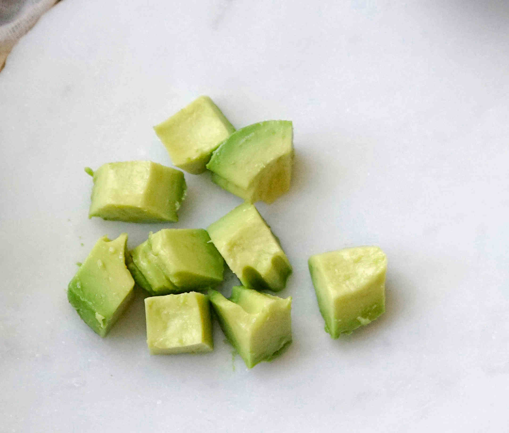 cubed avocado