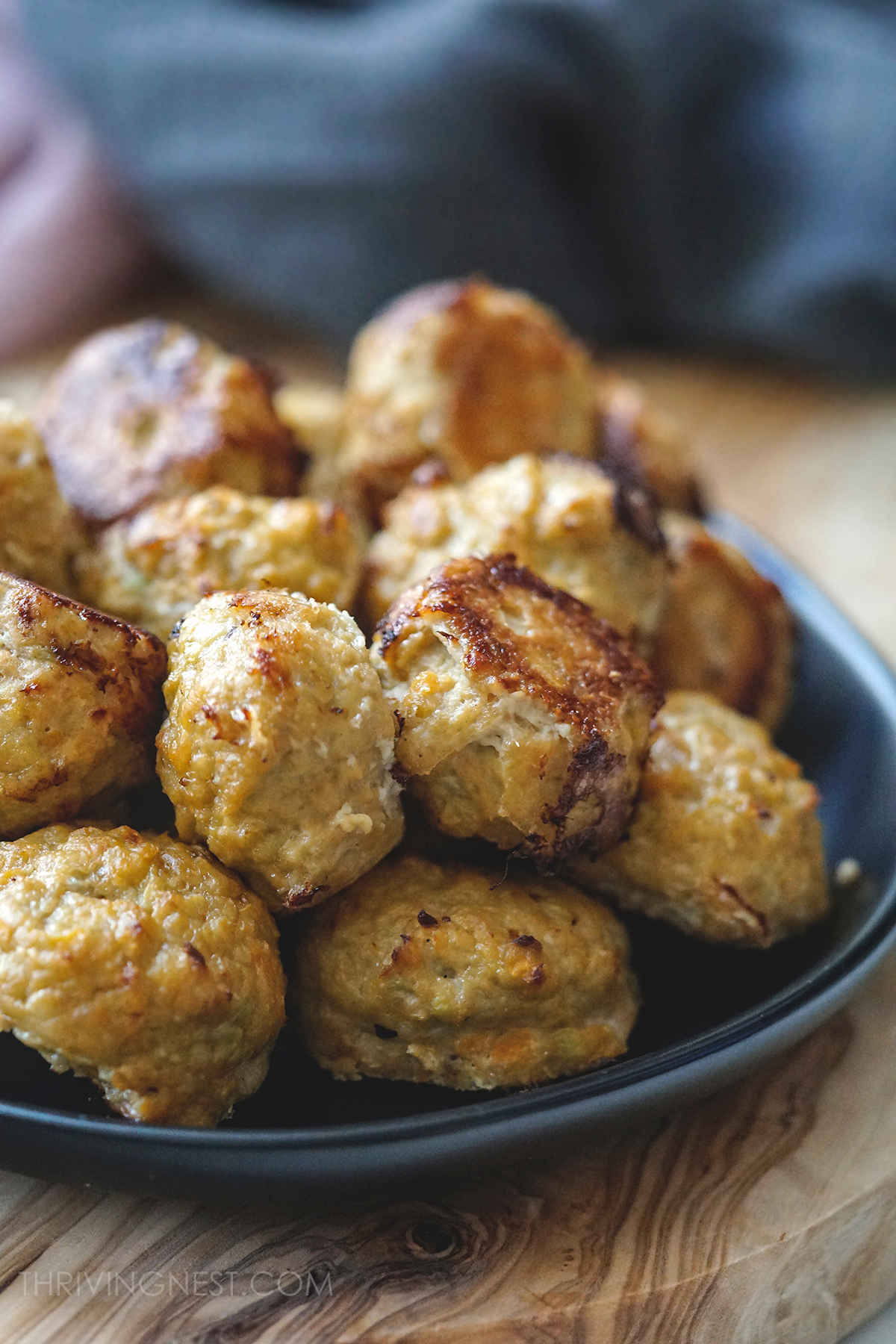 Chicken meatballs for babies toddlers and kids.