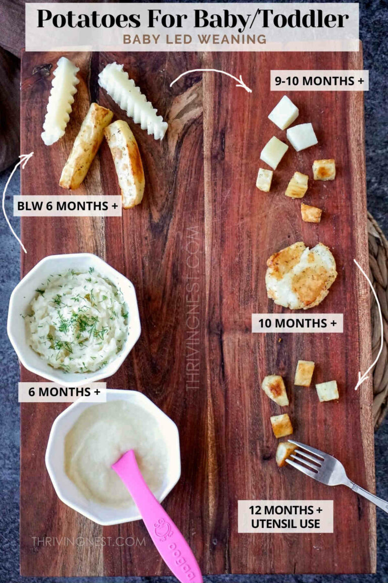 Potatoes For Baby How To Prepare & Serve (BLW) ThrivingNest