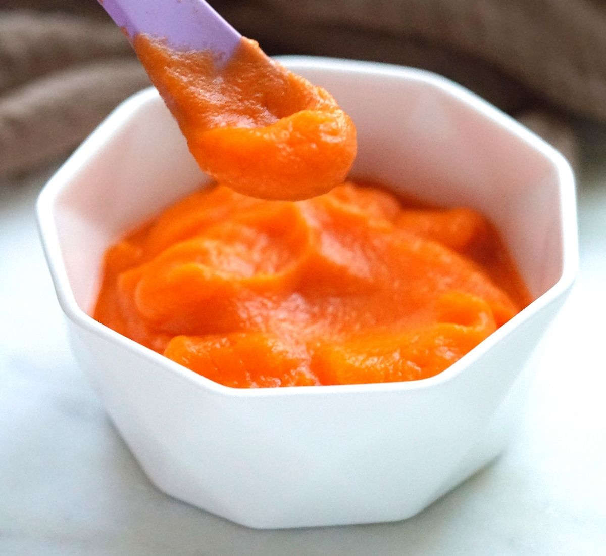  smooth carrot puree for baby 