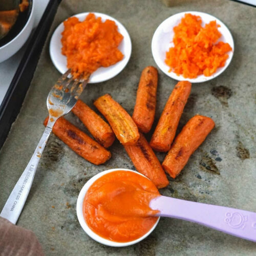 how to prepare carrots for babies