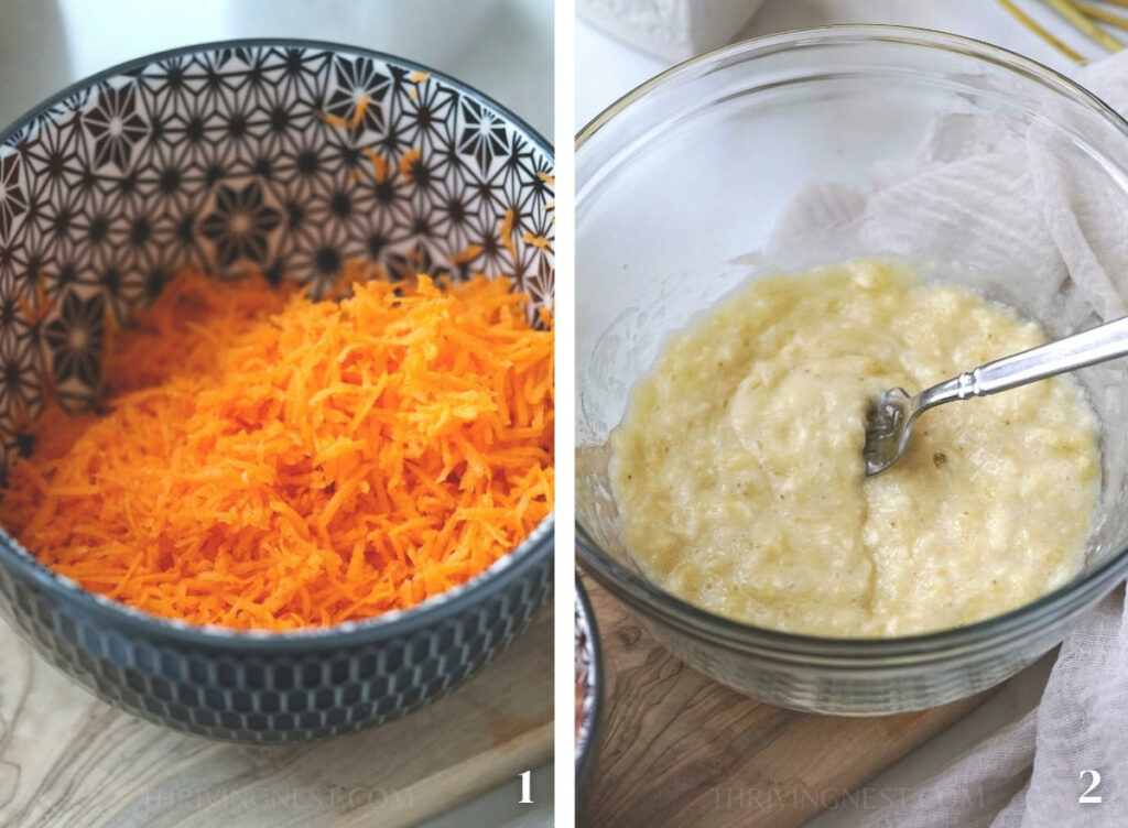 Healthy Banana Carrot Muffins (Baby, Toddler, Kids) ThrivingNest