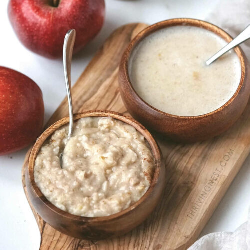 oatmeal for babies with apple