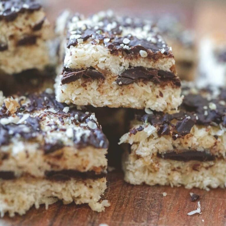 chocolate-coconut-macaroon-bars-no-condensed-milk gluten free featured image